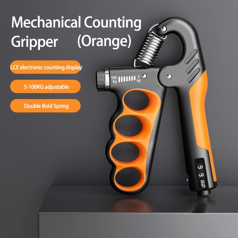 Premium Adjustable Grip Strengthener for Hand and Wrist - Enhance Muscle Recovery with 5-150Kg Resistance Levels.