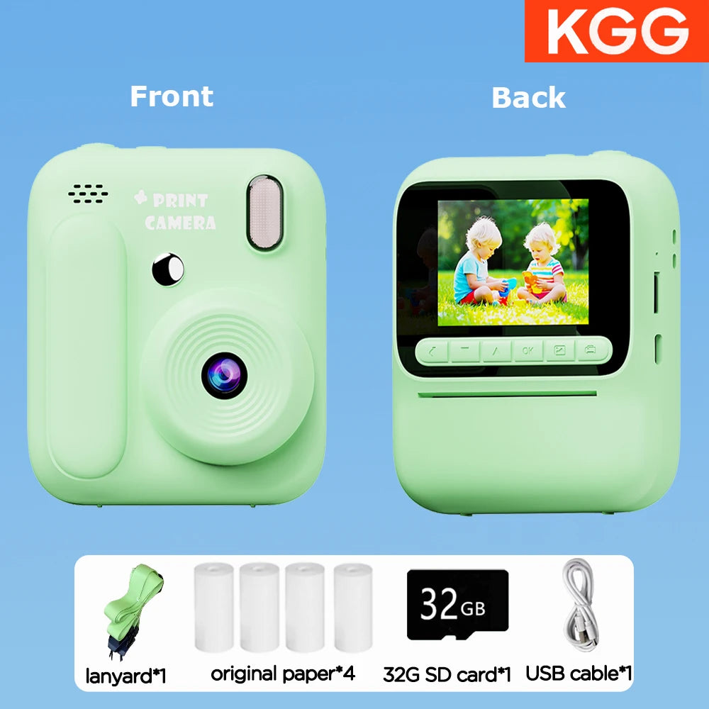 1080p Instant Camera with Color Printing