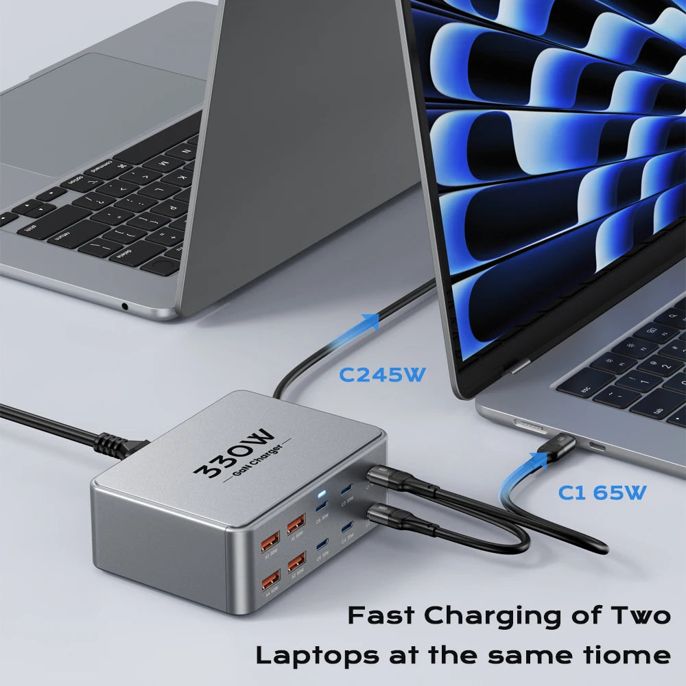 TOPZERO 330W USB-C GaN Multiport Charging Station