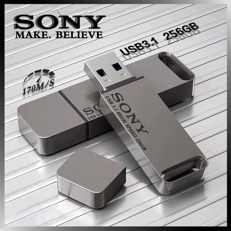 Sony 2TB USB 3.1 Type-C High-Speed Waterproof Flash Drive for Data Transfer between PC and Mobile Devices