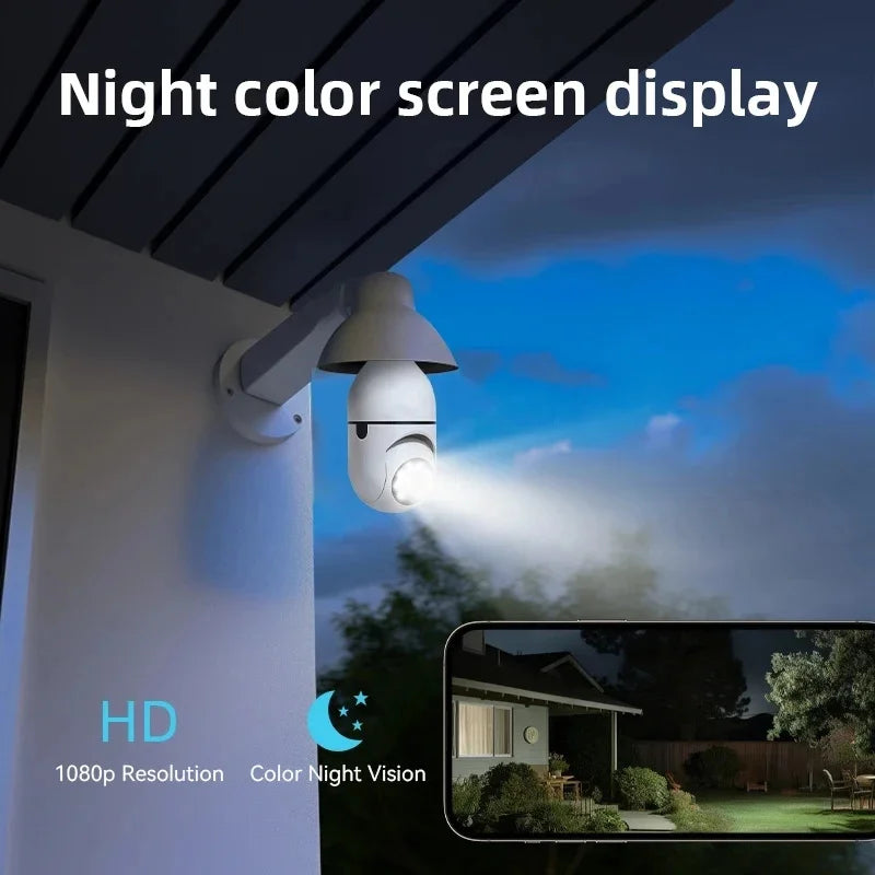 Outdoor 1080P E27 Light Socket Security Camera