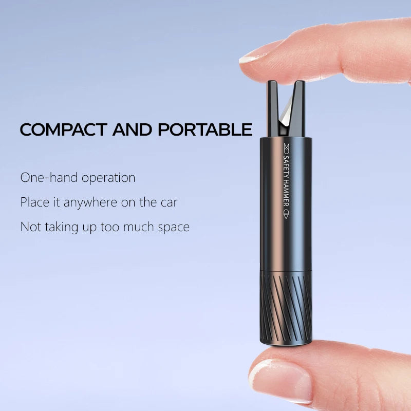 Emergency Rescue Tool: Essential 2-in-1 Car Glass Breaker and Seatbelt Cutter with Durable Tungsten Steel Hammer.