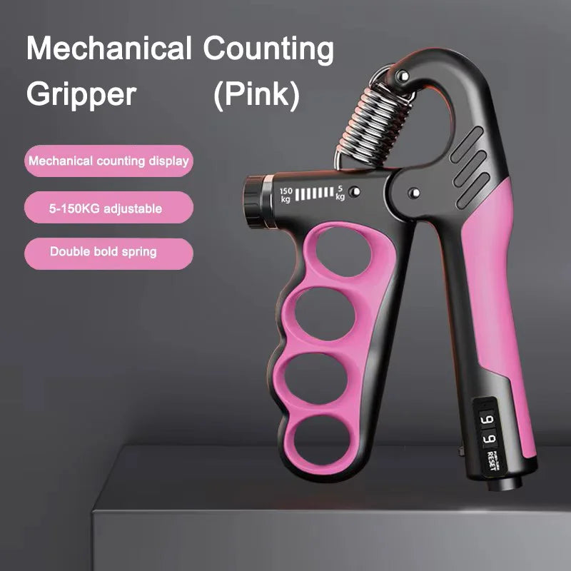 Premium Adjustable Grip Strengthener for Hand and Wrist - Enhance Muscle Recovery with 5-150Kg Resistance Levels.