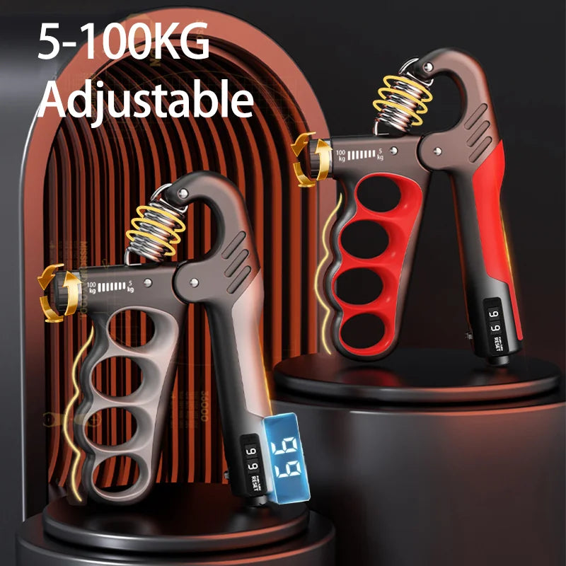 Premium Adjustable Grip Strengthener for Hand and Wrist - Enhance Muscle Recovery with 5-150Kg Resistance Levels.