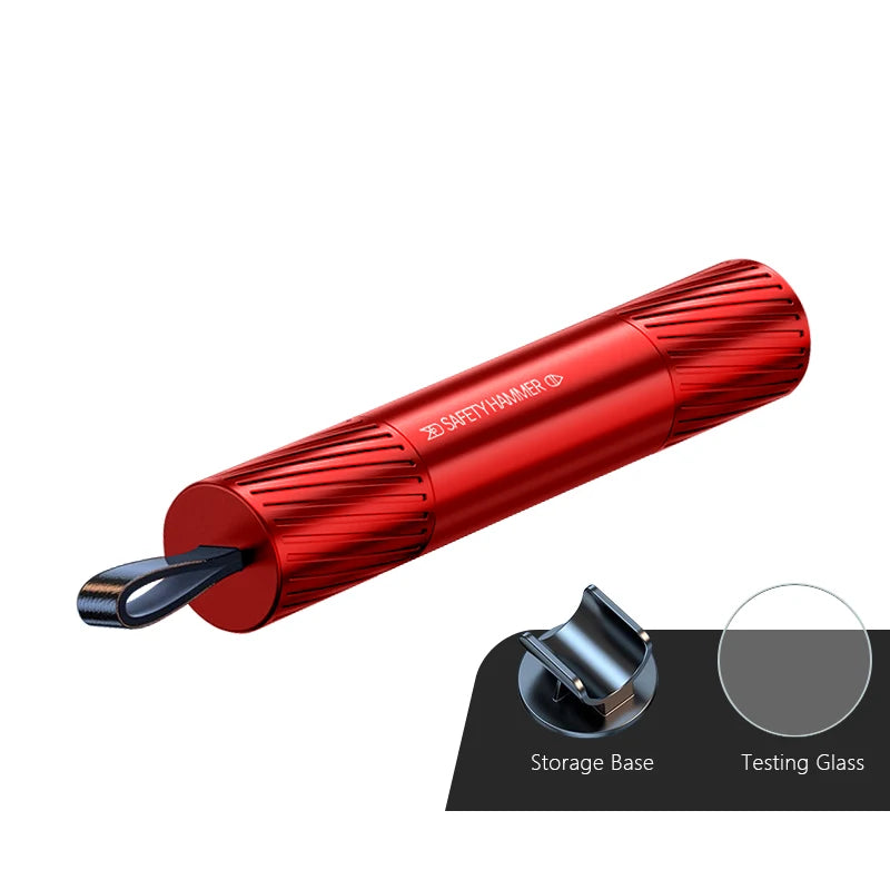 Emergency Rescue Tool: Essential 2-in-1 Car Glass Breaker and Seatbelt Cutter with Durable Tungsten Steel Hammer.