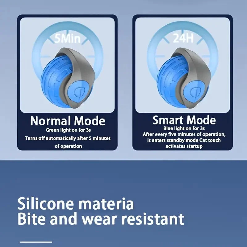 Automatic Interactive Smart Cat Toy - USB Rechargeable Rolling Ball and Mouse Car Teaser.