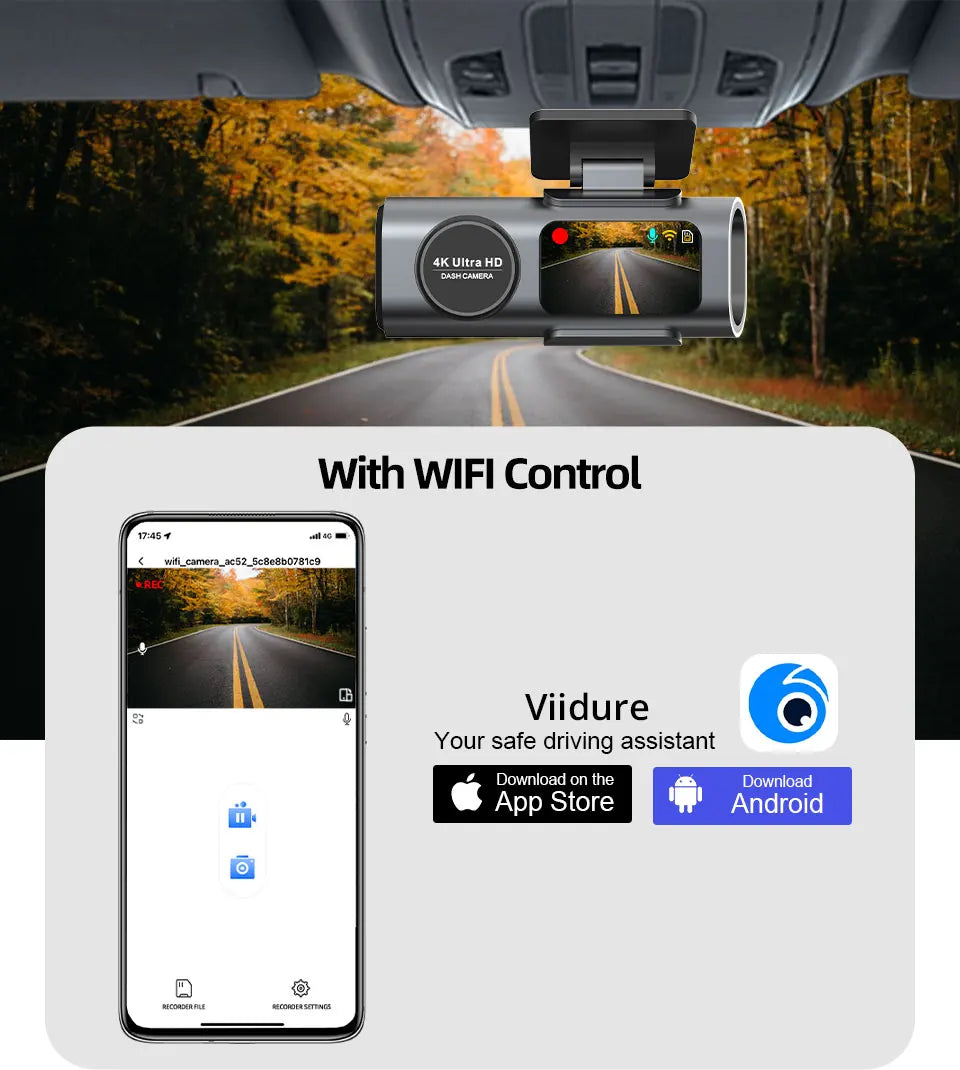 Acceo 4K UHD Dash Cam.