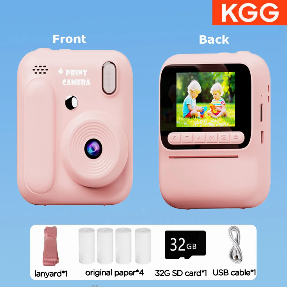 1080p Instant Camera with Color Printing