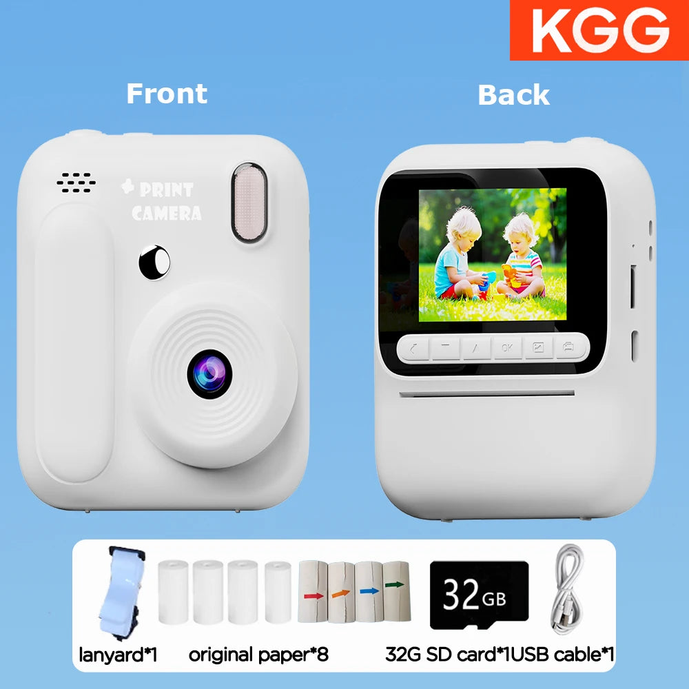 1080p Instant Camera with Color Printing