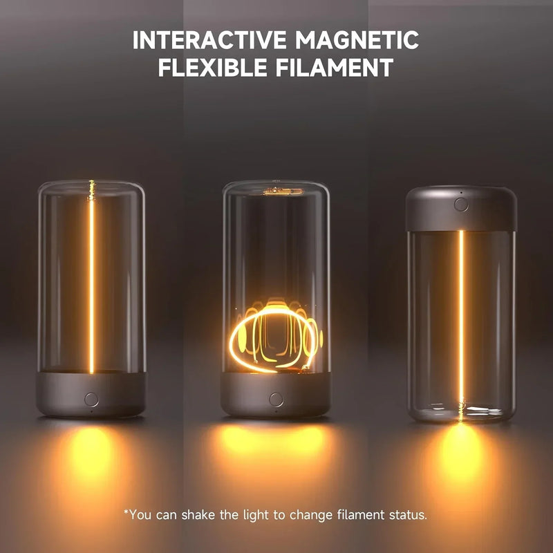 Portable Quantum Wire Ambient Magnetic Light with Type-C Charging and Eye Protection for Bedroom, Study, Camping, and Holiday Gifting