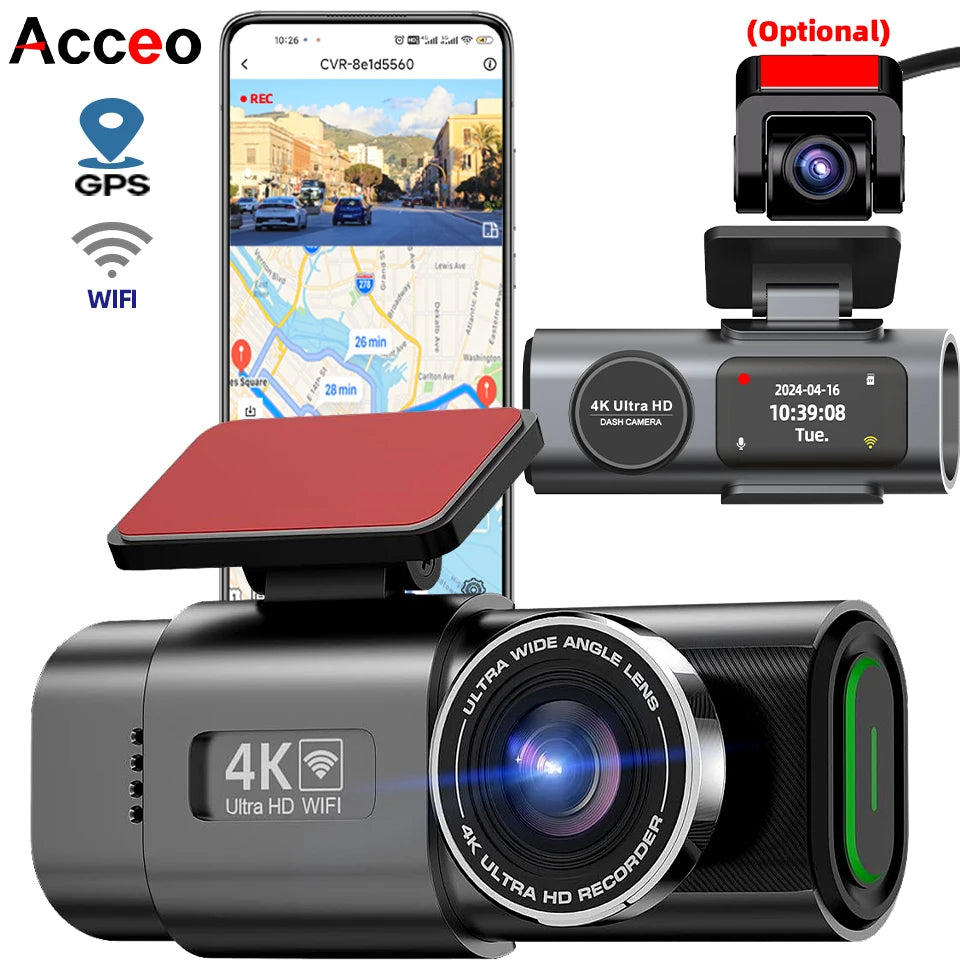 Acceo 4K UHD Dash Cam.