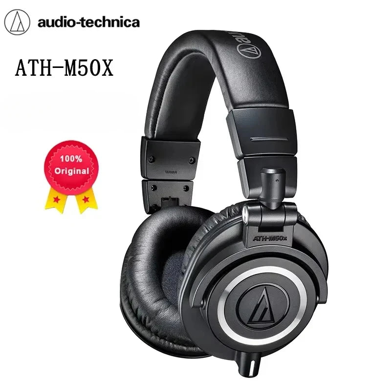 Audio-Technica ATH-M50X Professional Closed-Back Studio Quality Headphones - Wired