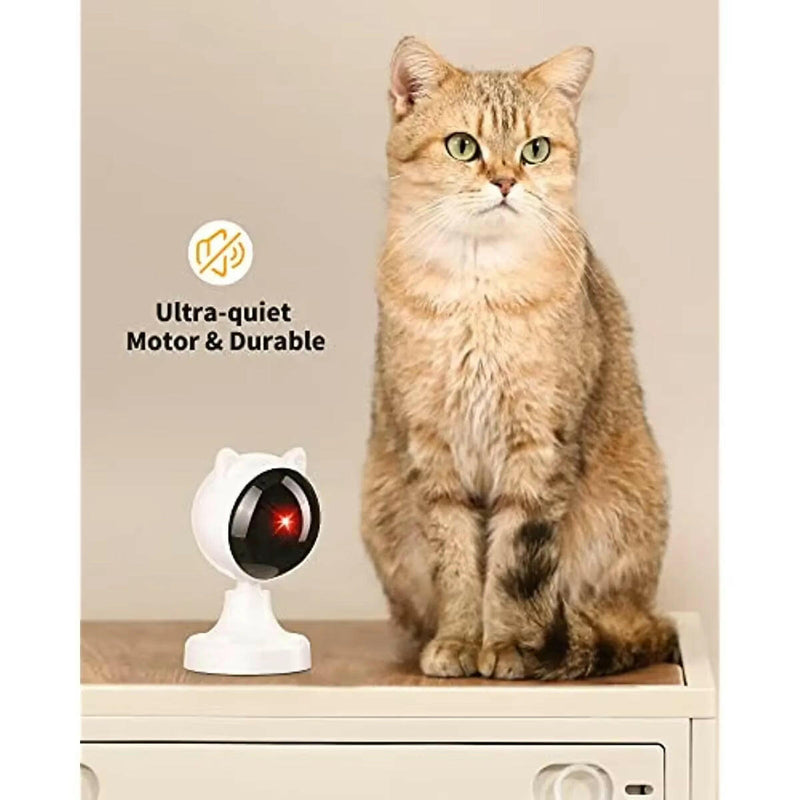 Automatic Laser Interactive Cat Toy - USB Rechargeable Multifunctional Toy for Indoor Cats and Kittens.