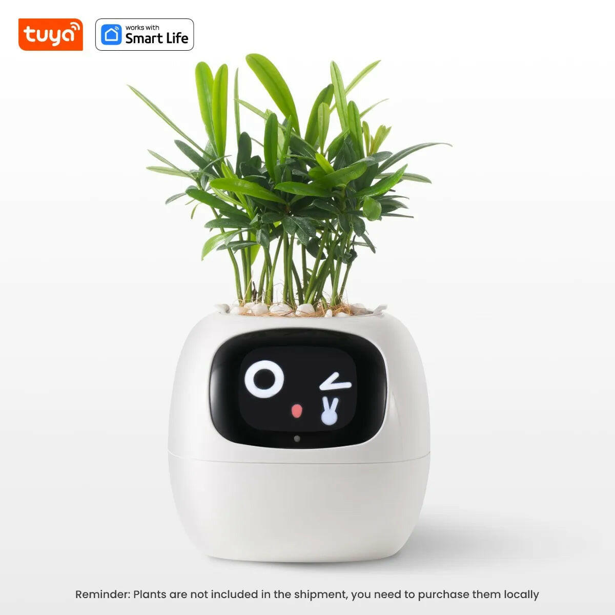 Tuya Ivy Smart Planter: A Revolutionary Companion for Effortless Plant Care with 49+ Expressions and 7 Smart Sensors.