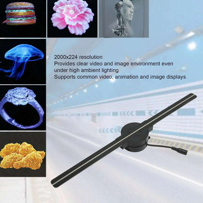 16.5-Inch 3D Hologram Fan Projector - 2000x224 Resolution with WiFi Connectivity and 224 LED Beads