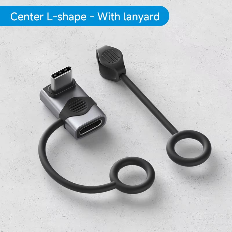 Hagibis 240W USB-C to USB-C Adapter, 40Gbps, 8K 60Hz, 90-Degree Converter, USB4 Adapter for Thunderbolt 4/3, MacBook, iPhone 17 Pro, and Tablets