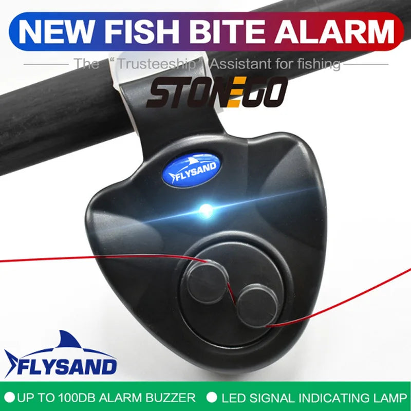 Advanced Electronic Fishing Rod Bite Alarm with Loud Siren and Dual Day/Night Indicator - Battery Included.