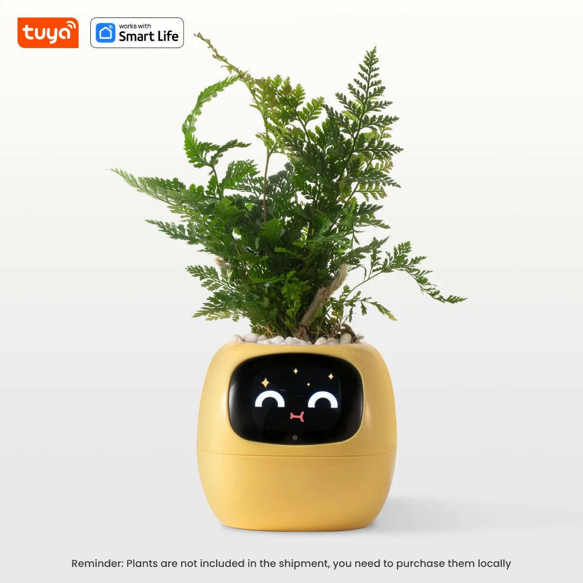 Tuya Ivy Smart Planter: A Revolutionary Companion for Effortless Plant Care with 49+ Expressions and 7 Smart Sensors.