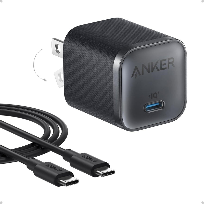Anker Nano 45W Type C Charger + 6Ft USB-C Charging Cable.