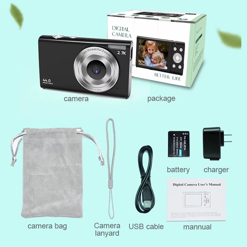 DC-402 Digital Camera Autofocus Camera for Compact Cameras 1080P Cameras for Beginner Photography.
