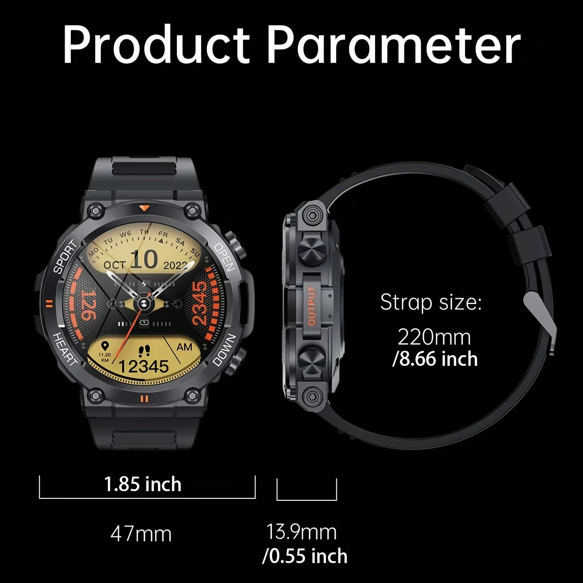 K56Pro Men's Smart Watch.